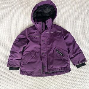 Kids Canada Goose Purple Hooded Jacket size 4-5